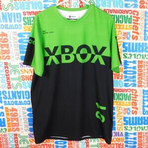 Meta Threads Xbox Jersey Size L Green Black Seattle 2001 Short Sleeve